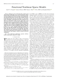 Functional Nonlinear Sparse Models Luiz F
