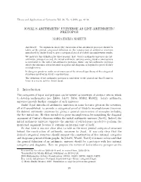 Joyal's Arithmetic Universe As List-Arithmetic Pretopos 1