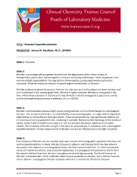 Neonatal Hyperbilirubinemia