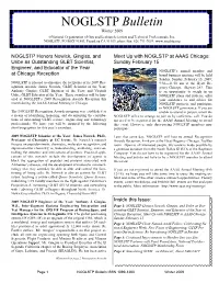 NOGLSTP Bulletin