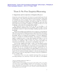 There Is No Pure Empirical Reasoning