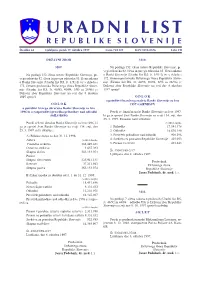Uradni List RS, Št