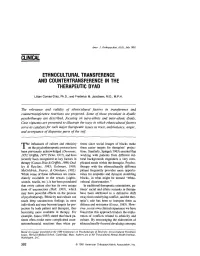 Clinical Ethnocultural Transference and Countertransference in The