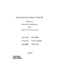 State of the Environment Report 1998