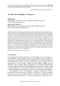 The Dialectics of Hinglish: a Perspective