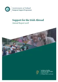 2018 Annual Report on Support for the Irish Abroad
