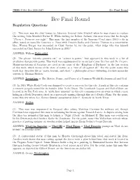 Bee Final Round Bee Final Round Regulation Questions