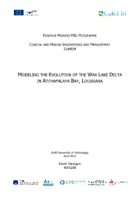 Modeling the Evolution of the Wax Lake Delta in Atchafalaya Bay, Louisiana
