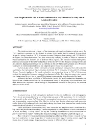 New Insight Into the Role of Wood Combustion As Key PM Source in Italy and in Lombardy Region