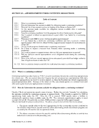 Section 123—Apportionments Under Continuing Resolutions