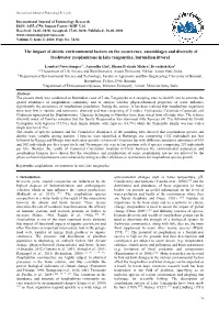 The Impact of Abiotic Environmental Factors on the Occurrence, Assemblages and Diversity of Freshwater Zooplanktons in Lake Tanganyika, Burundian Littoral