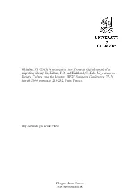 A Moment in Time: from the Digital Record of a Migrating Library