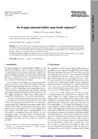 An R-Type Asteroid Within Near-Earth Objects?