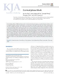 Cervical Plexus Block