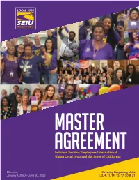 Master Agreement 2020
