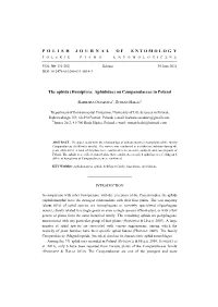 With a Revised Checklist of Species Occurring in Poland