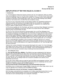 Annex a AMPLIFICATION of TEN TORS RULES 55, 56 AND