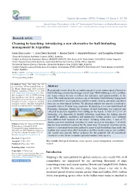 Cleaning by Beaching: Introducing a New Alternative for Hull Biofouling Management in Argentina