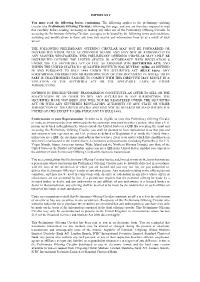 IMPORTANT You Must Read the Following Before Continuing . The