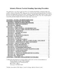 Infantry Platoon Tactical Standing Operating Procedure