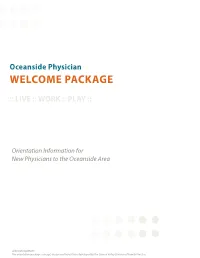 Oceanside Physician WELCOME PACKAGE