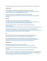 Some Clips May Be Behind a Paywall. If You Need Access to These Clips, Email Me at Menoll@Pa.Gov. Top DEP Stories WITF/Statei