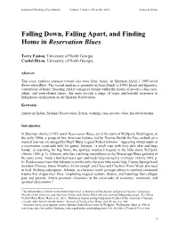 Falling Down, Falling Apart, and Finding Home in Reservation Blues