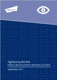 September 2017 Tightening the Net Report