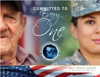 2017 ANNUAL REPORT Minnesota Department of Veterans Affairs This Page Has Been Intentionally Left Blank
