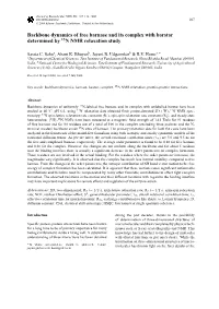 Backbone Dynamics of Free Barnase and Its Complex with Barstar Determined by 15N NMR Relaxation Study