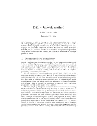 D21 – Janecek Method
