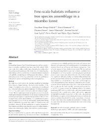Fine-Scale Habitats Influence Tree Species Assemblage in a Miombo