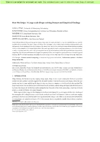 How We Swipe: a Large-Scale Shape-Writing Dataset and Empirical Findings