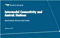 Intermodal Connectivity and Amtrak Stations