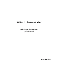 MSK 011 Transistor Mixer