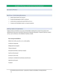 Spirometry Protocol and Software Training Handout