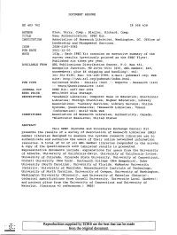 User Authentication. SPEC Kit. INSTITUTION Association of Research Libraries, Washington, DC