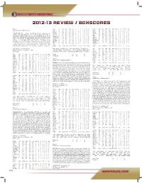 2012-13 Review / Boxscores