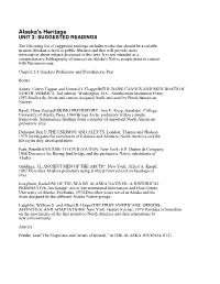 Alaska's Heritage UNIT 2: SUGGESTED READINGS