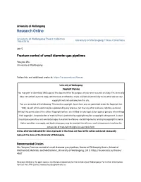 Fracture Control of Small Diameter Gas Pipelines