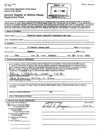 National Register of Historic Places Registration Form JUL I 51996
