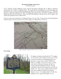 Revisiting Columbia County Forts by Dani Crossley