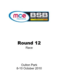 Round 12 Race