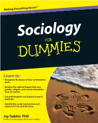Sociology for Dummies