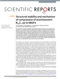Structural Stability and Mechanism of Compression Of