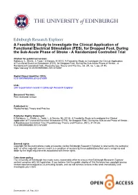 A Feasibility Study to Investigate the Clinical Application of Functional