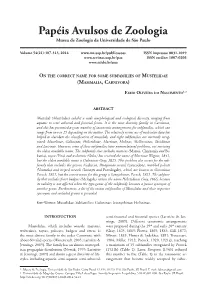 ABSTRACT Mustelids (Mustelidae)