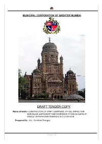 Draft Tender Copy