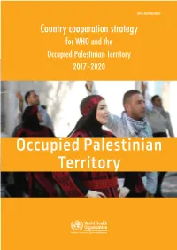 For WHO and the Occupied Palestinian Territory 2017–2020