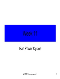 Gas Power Cycles